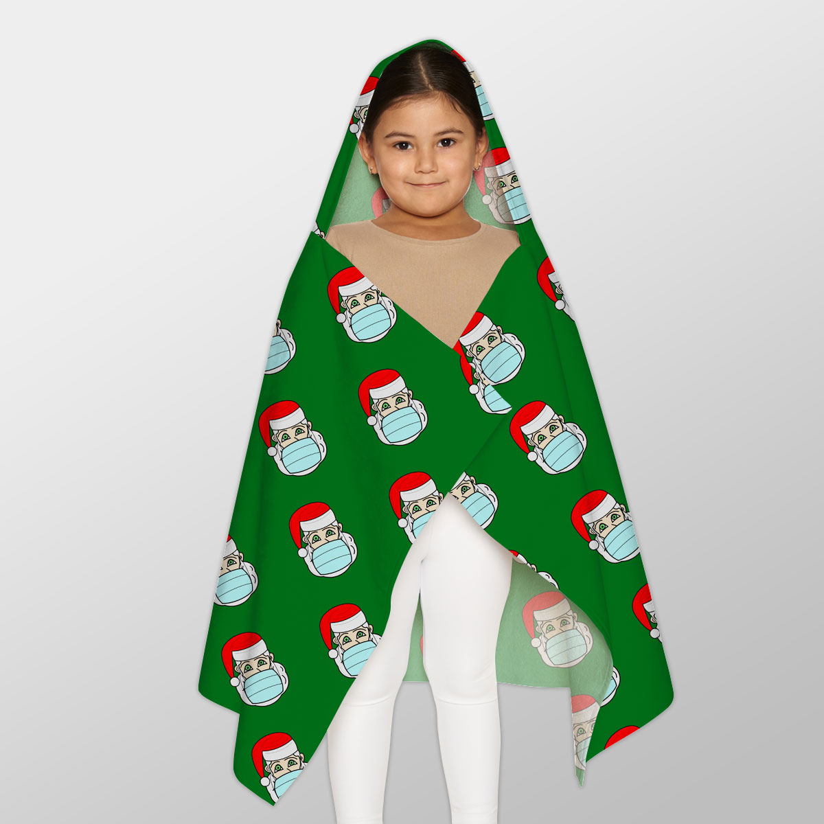 Santa Claus, Christmas Santa, Funny Secret Santa Gifts Youth Hooded Towel