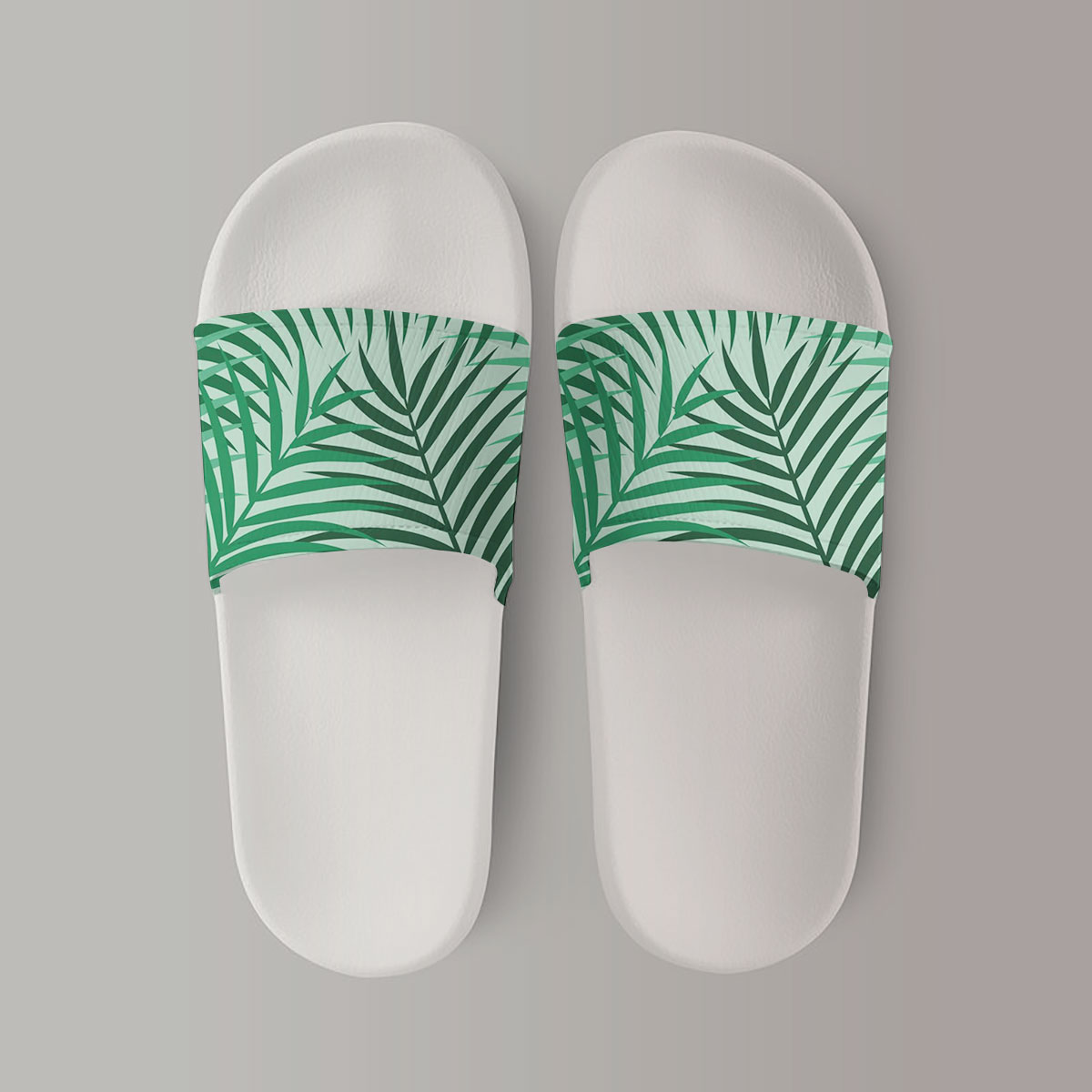 Beautiful Tropical Palm Leaves Sandal
