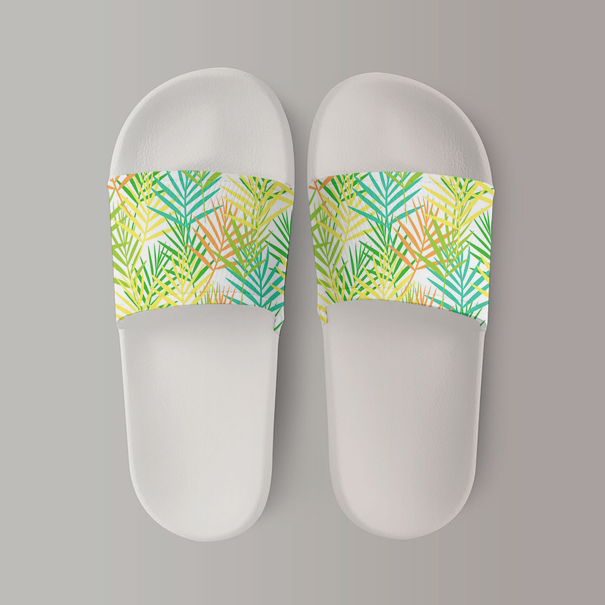 Colorful Withered Palm Fronds Sandal