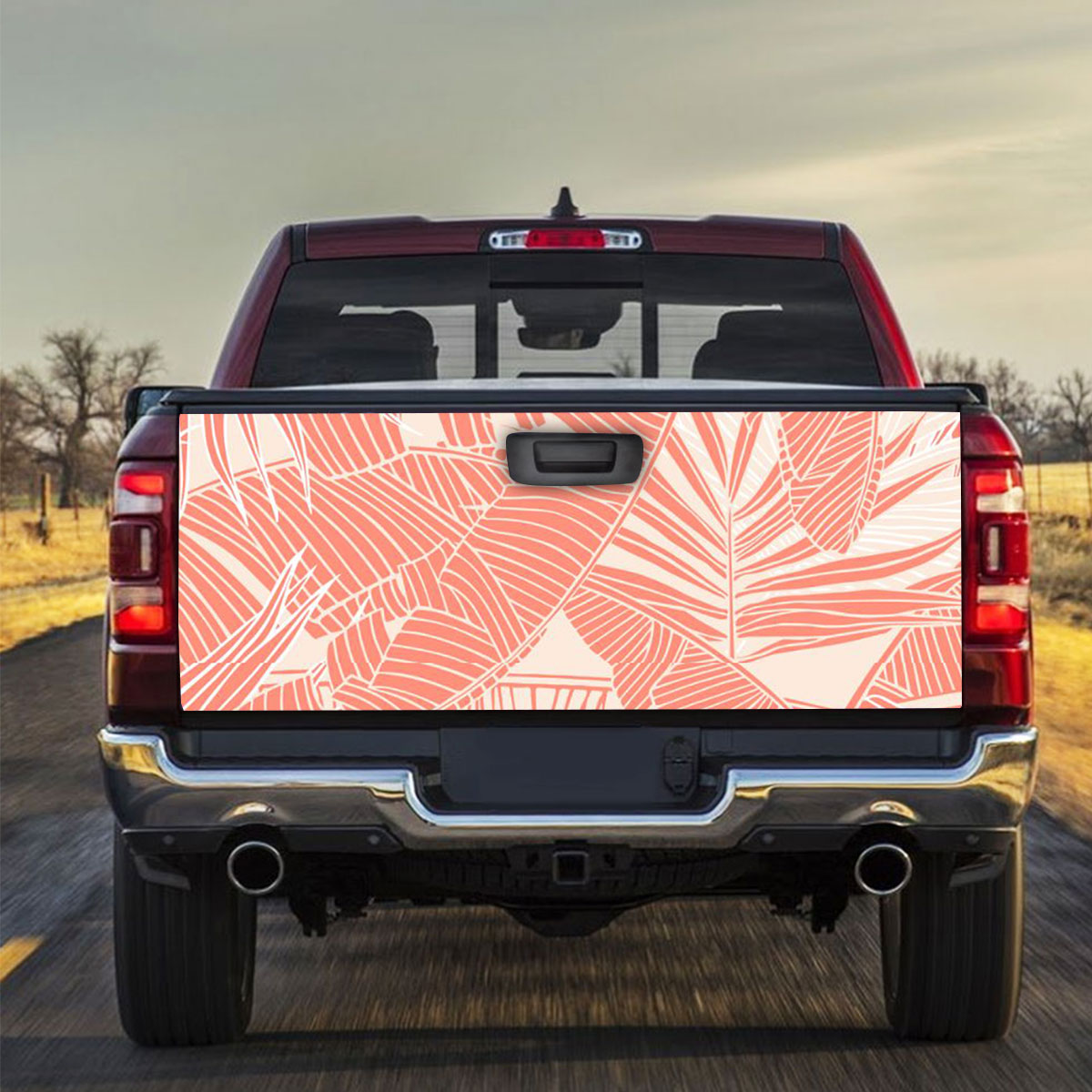 Banana Foliage And Palm Leaves Truck Bed Decal