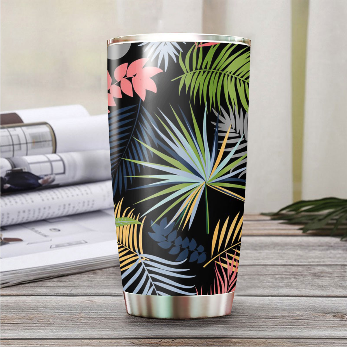 Colorful Palm Leaves Tumbler