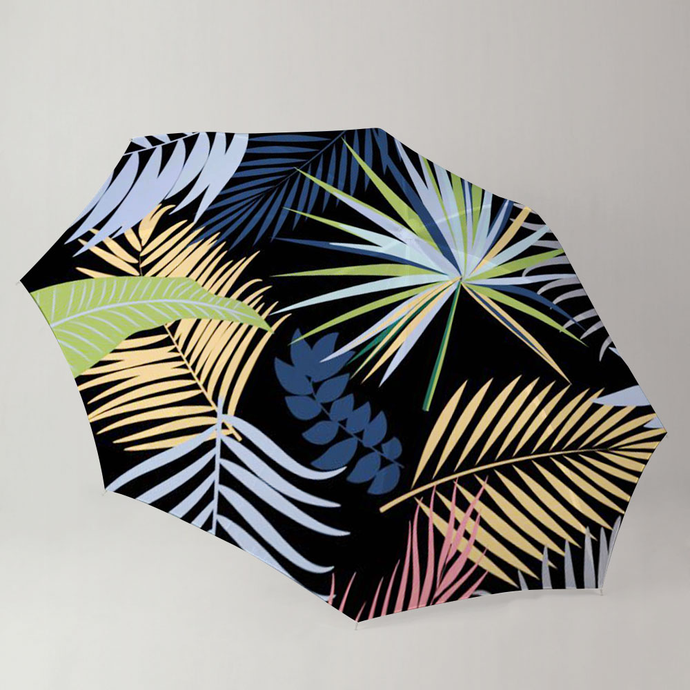 Colorful Palm Leaves Umbrella