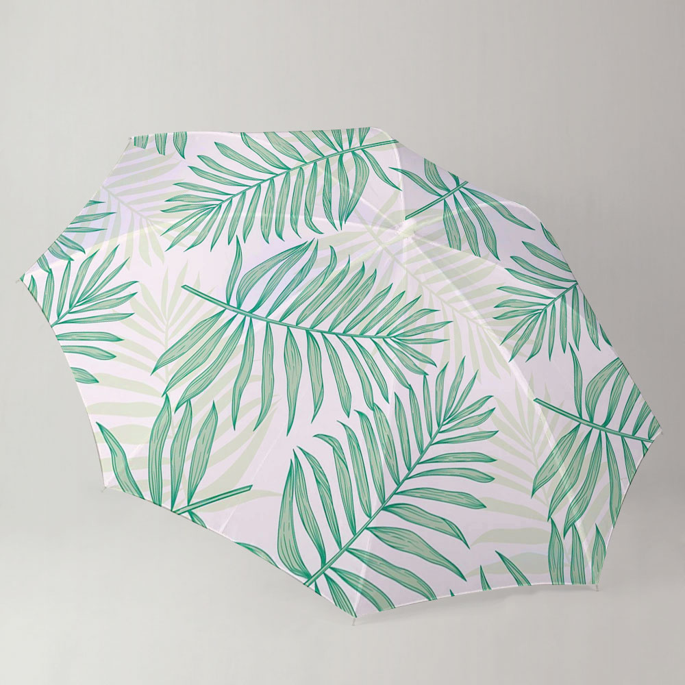 Tropical Palm Leaves Umbrella