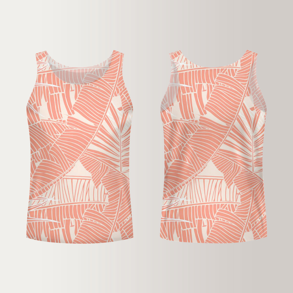 Banana Foliage And Palm Leaves Unisex Tank Top