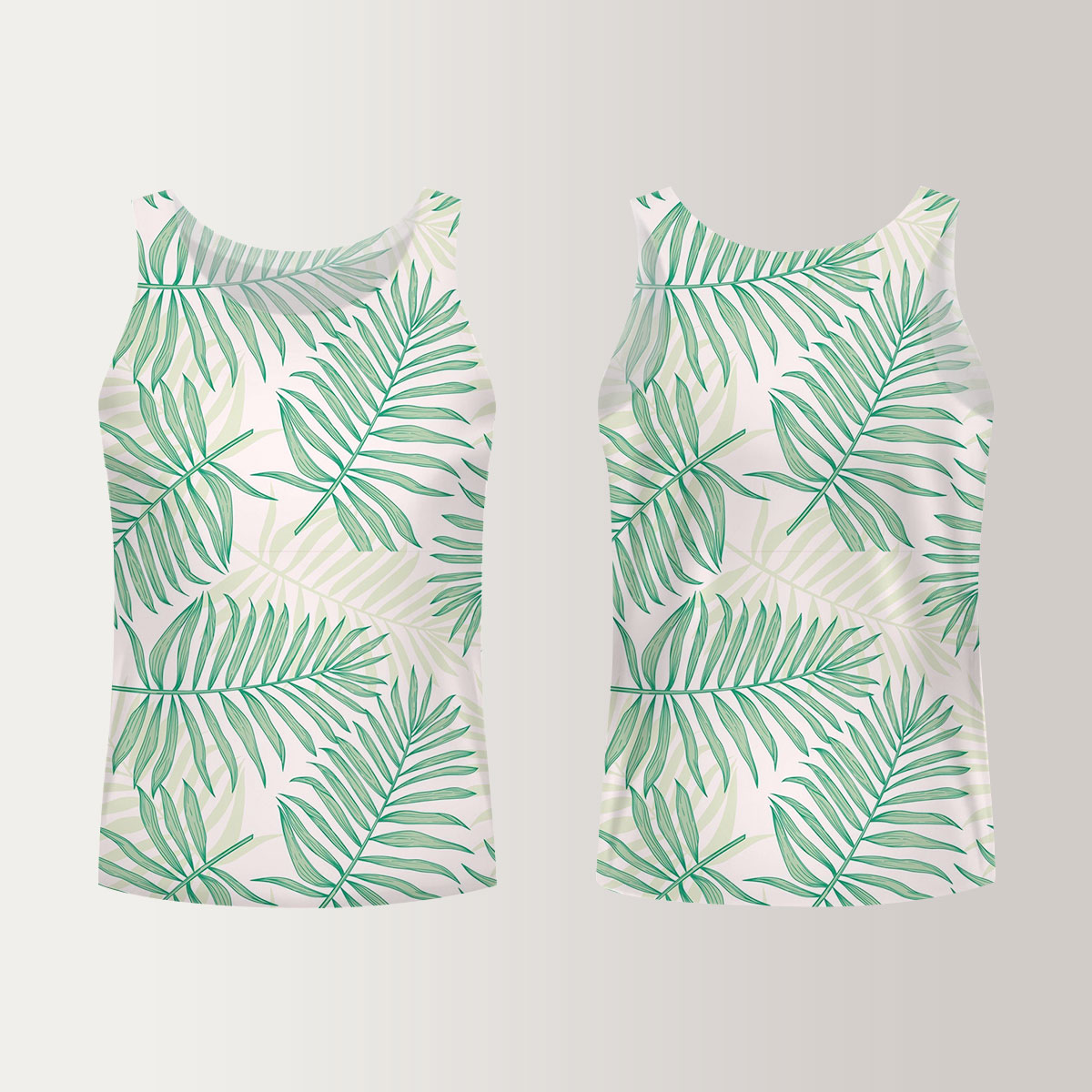 Tropical Palm Leaves Unisex Tank Top