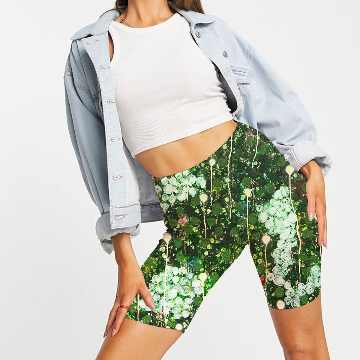 Abstract Forest Casual Shorts