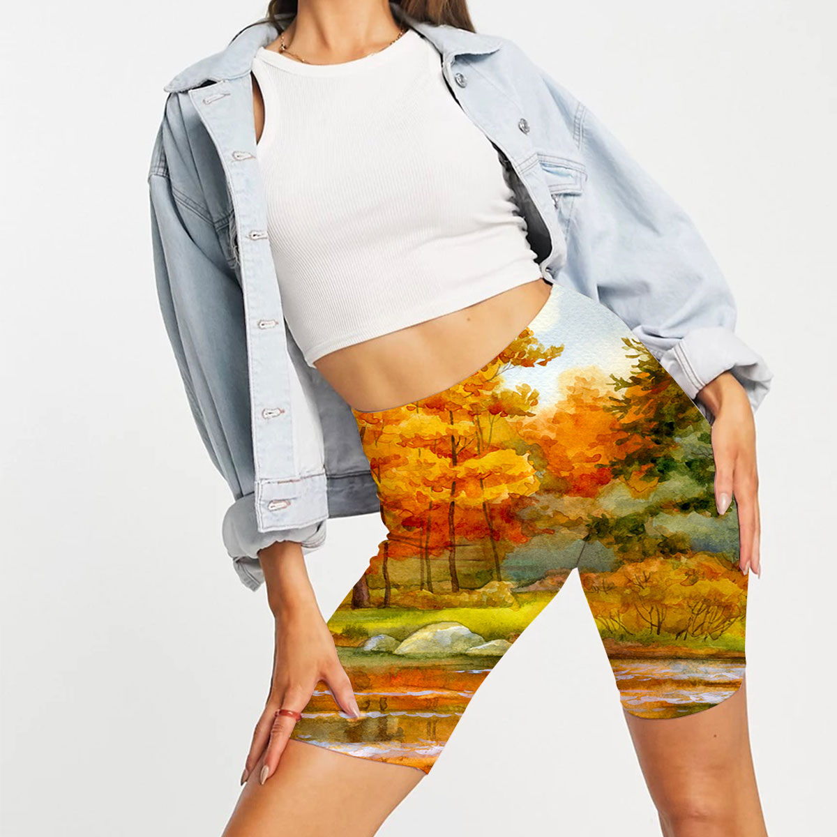 Autumn Forest Casual Shorts