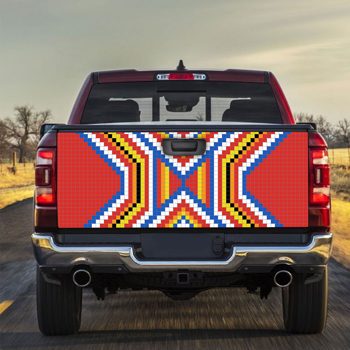 Ambesonne Native American Truck Bed Decal