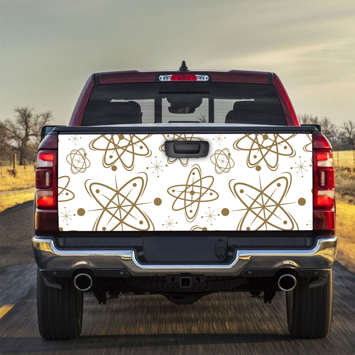 Atomic Mid Century Truck Bed Decal