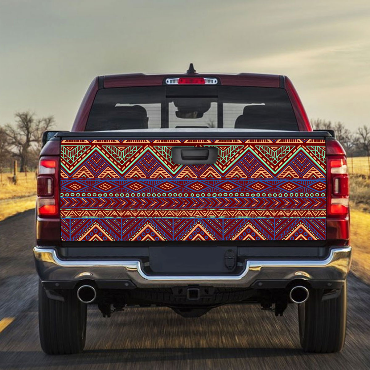 Bohemian Style Tribal Ethnic Truck Bed Decal