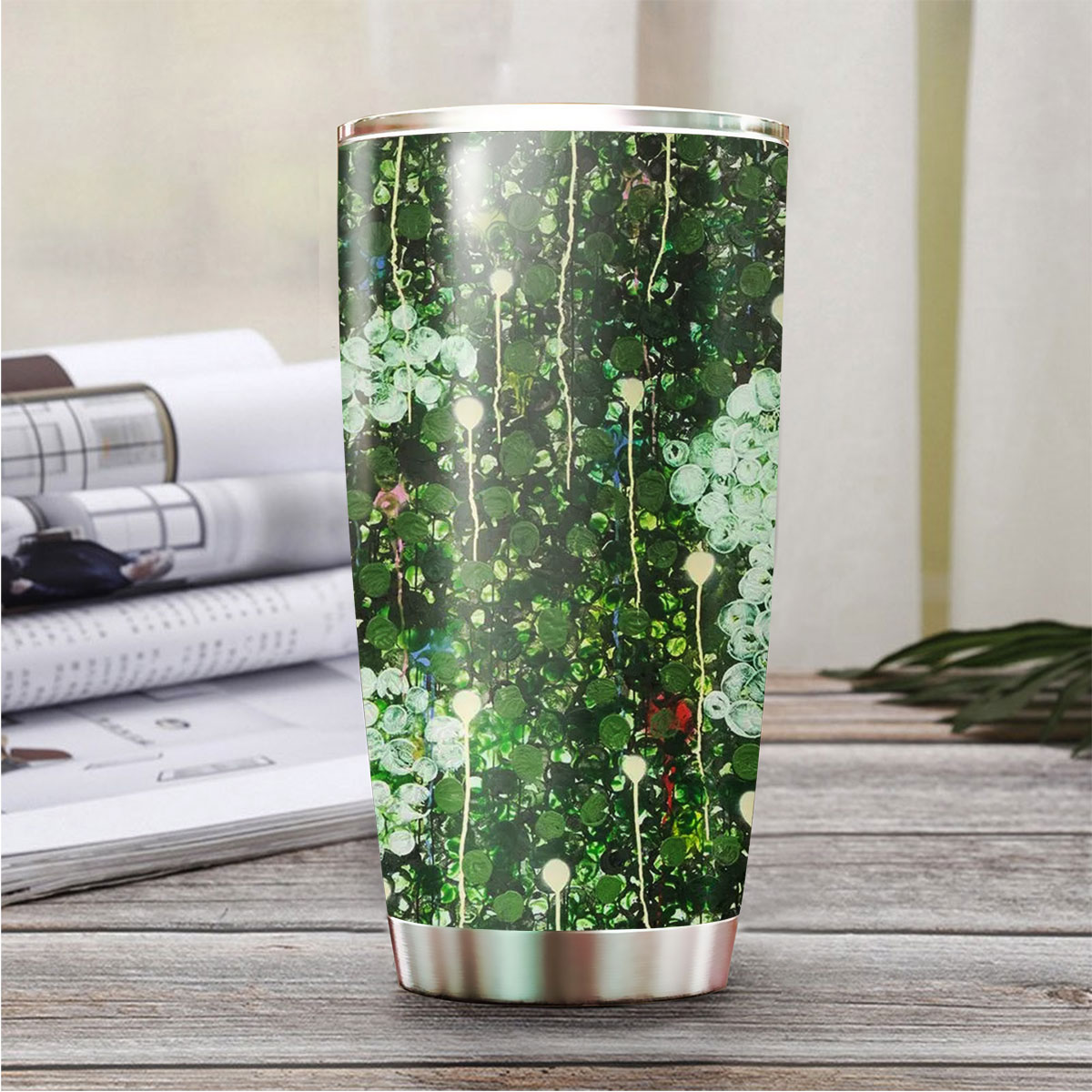Abstract Forest Tumbler