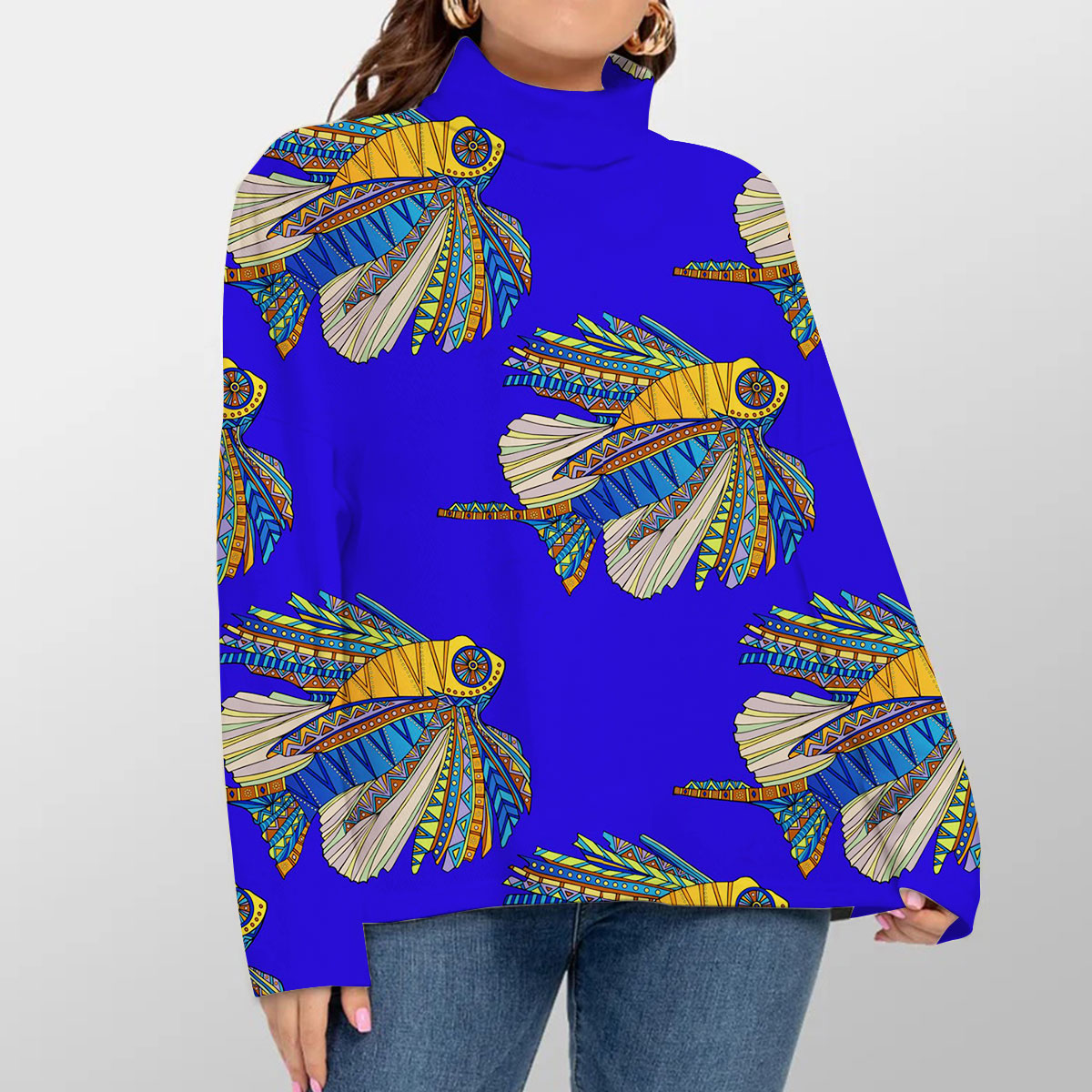African Lionfish Turtleneck Sweater