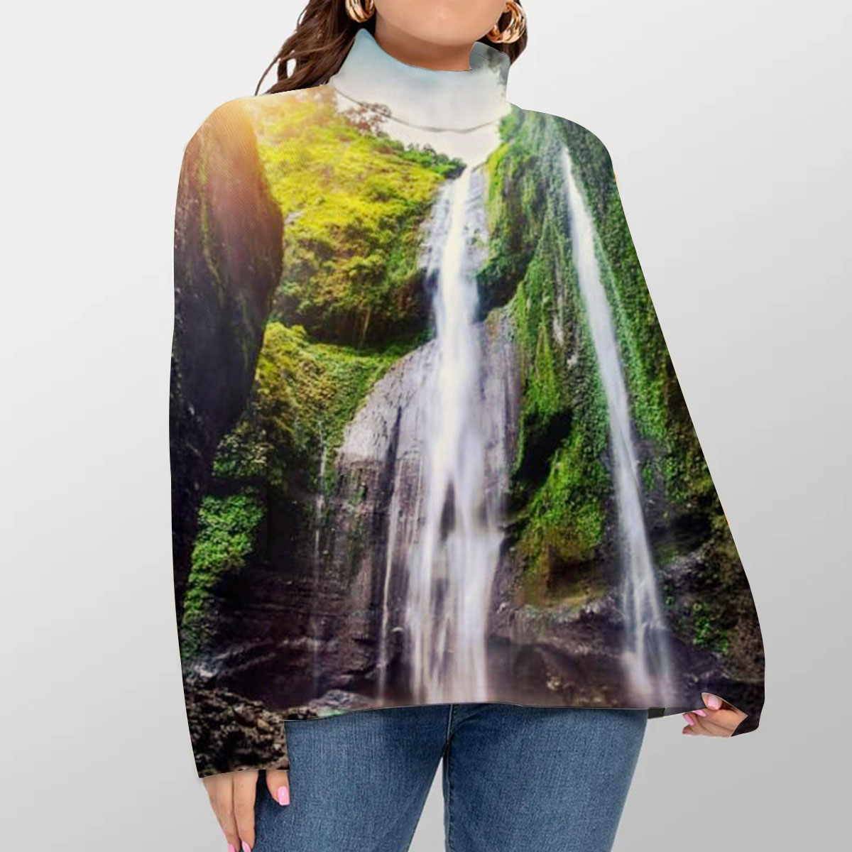 Beautiful Angel Falls Turtleneck Sweater