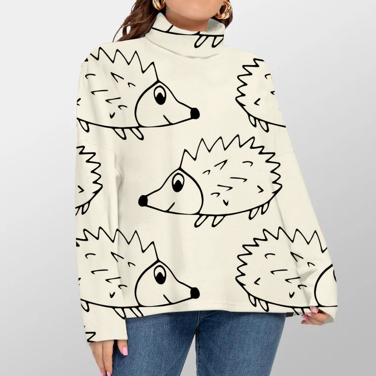 BnW Hedgehog Turtleneck Sweater