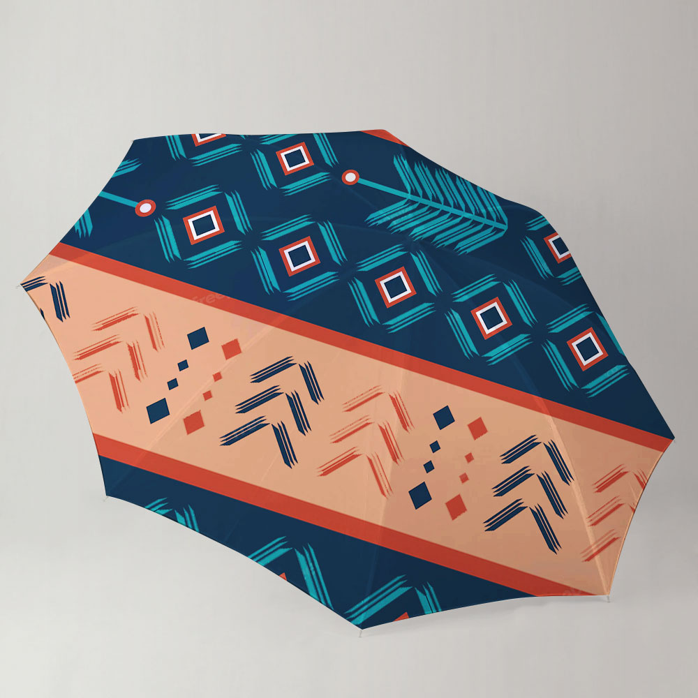Aztec With Bohemian Stripes Abstract Umbrella