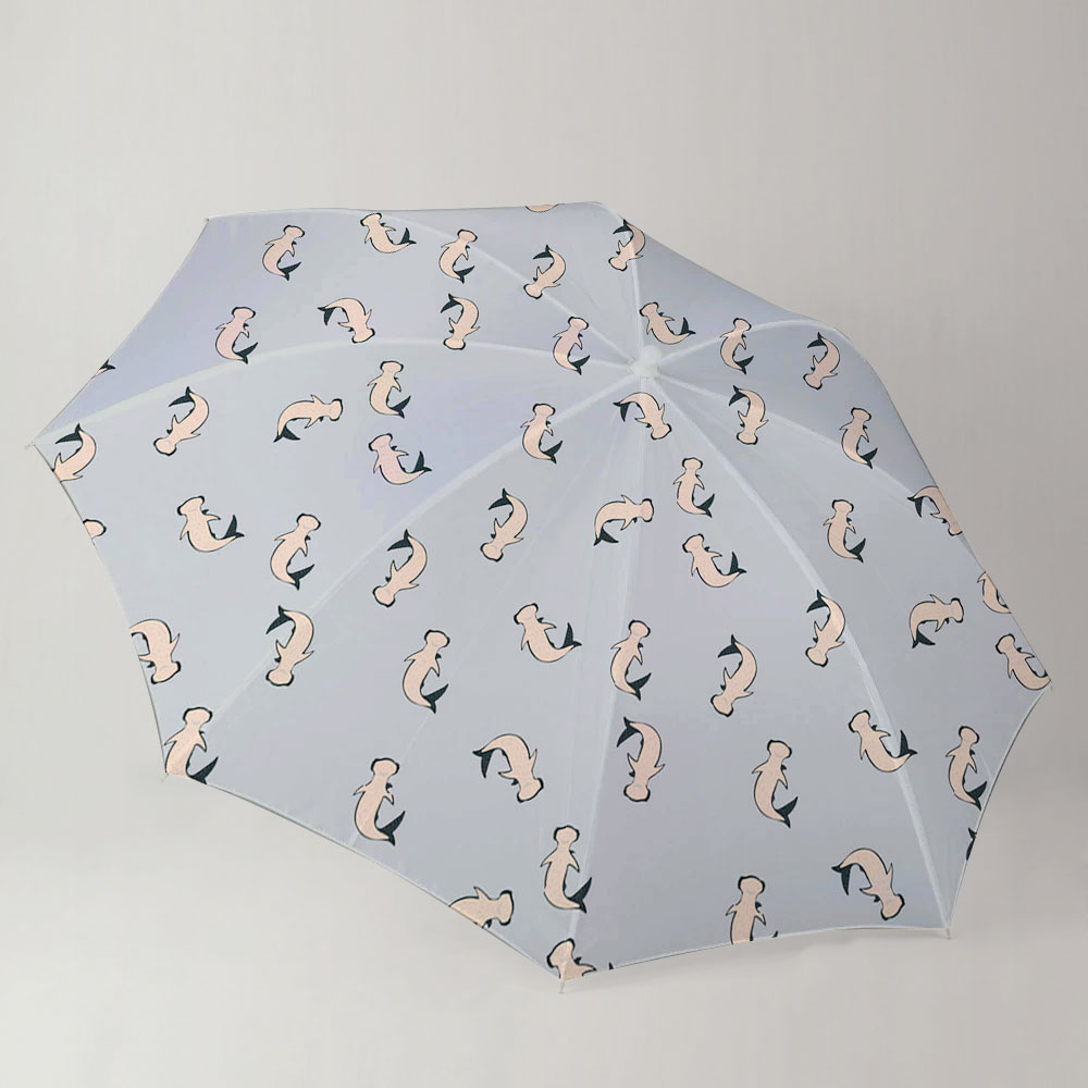 Beige Hammerhead Shark Umbrella