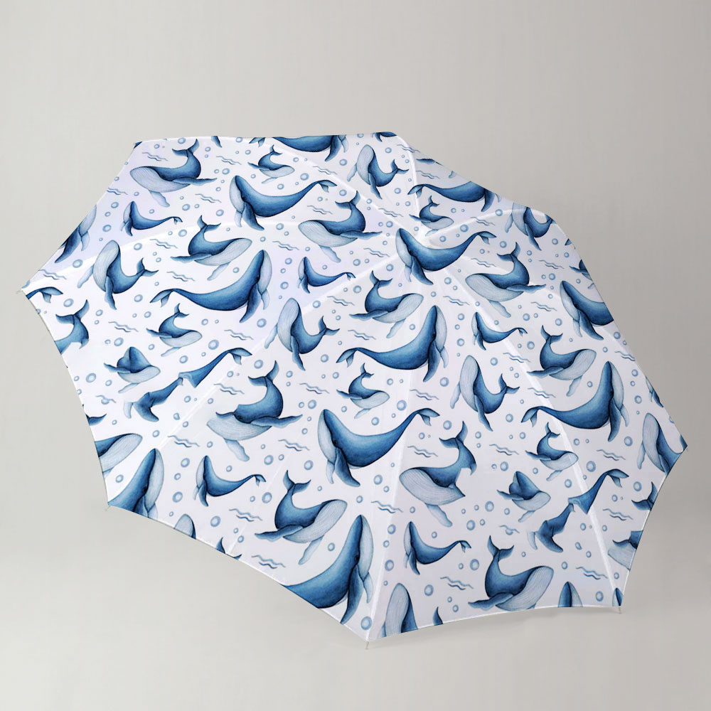Big Small Blue Whale Umbrella