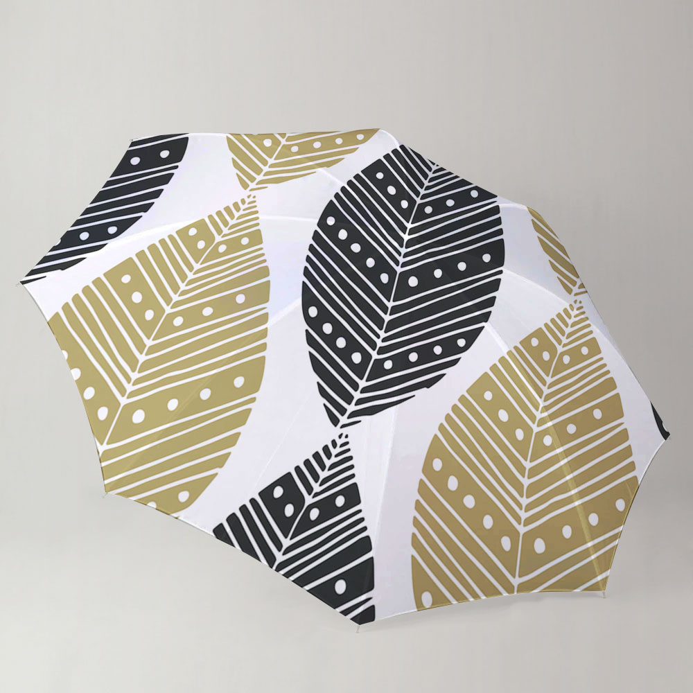 Black And Gold Bohemian Umbrella