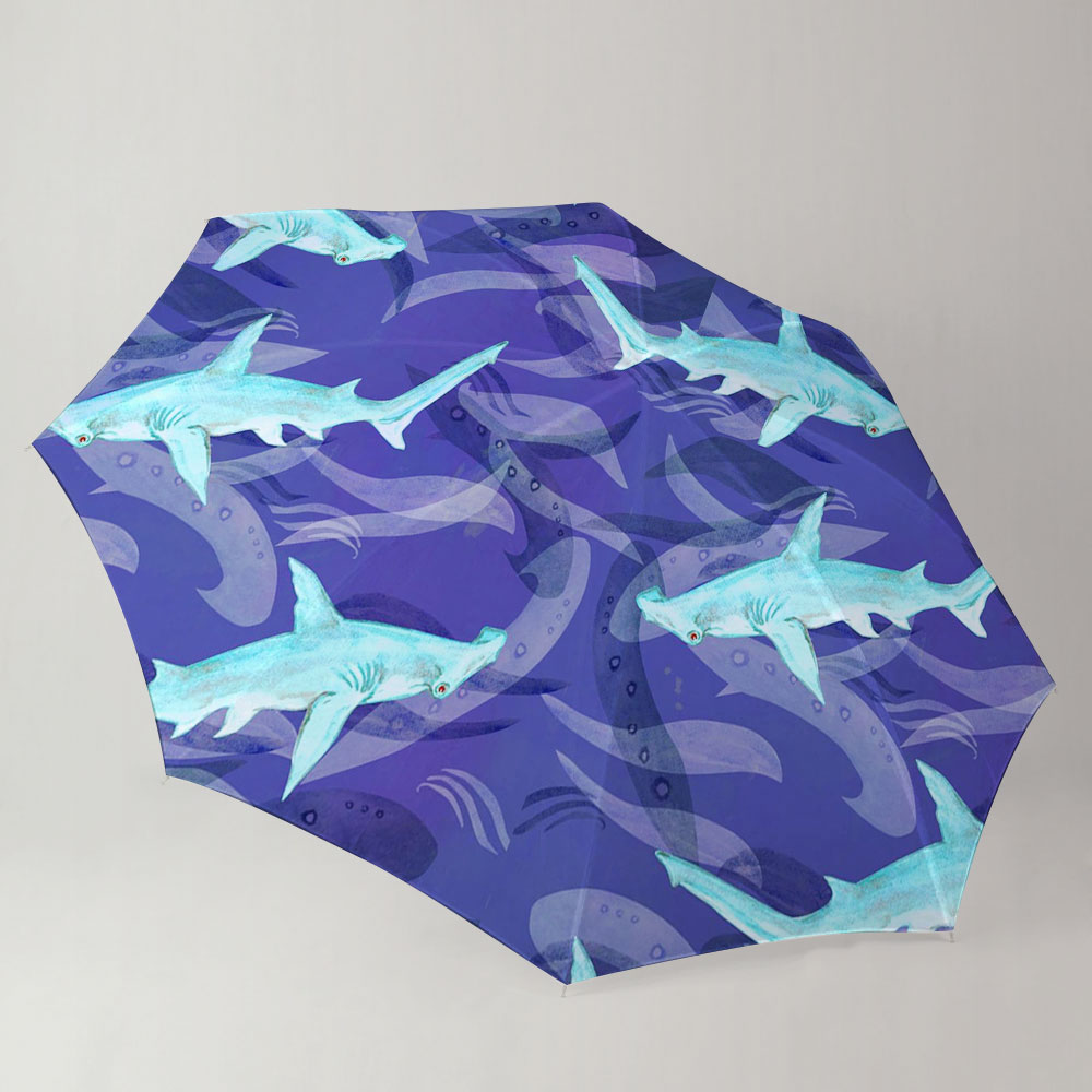 Blue Hammerhead Umbrella