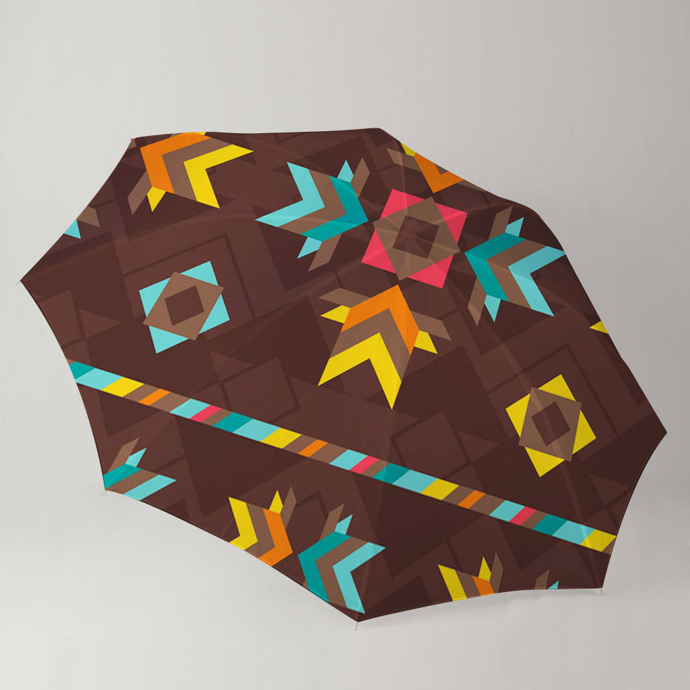 Brown Native American Umbrella