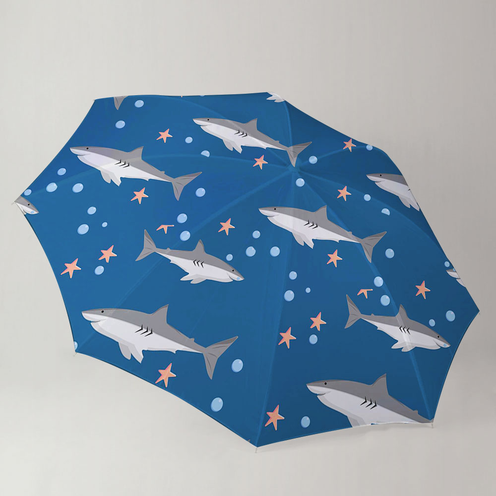 Bubble Star Great White Shark Umbrella