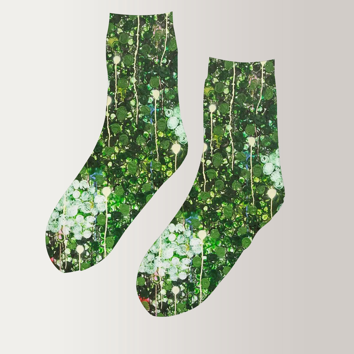 Abstract Forest 3D Socks
