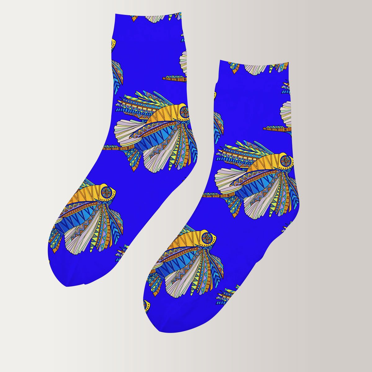 African Lionfish 3D Socks