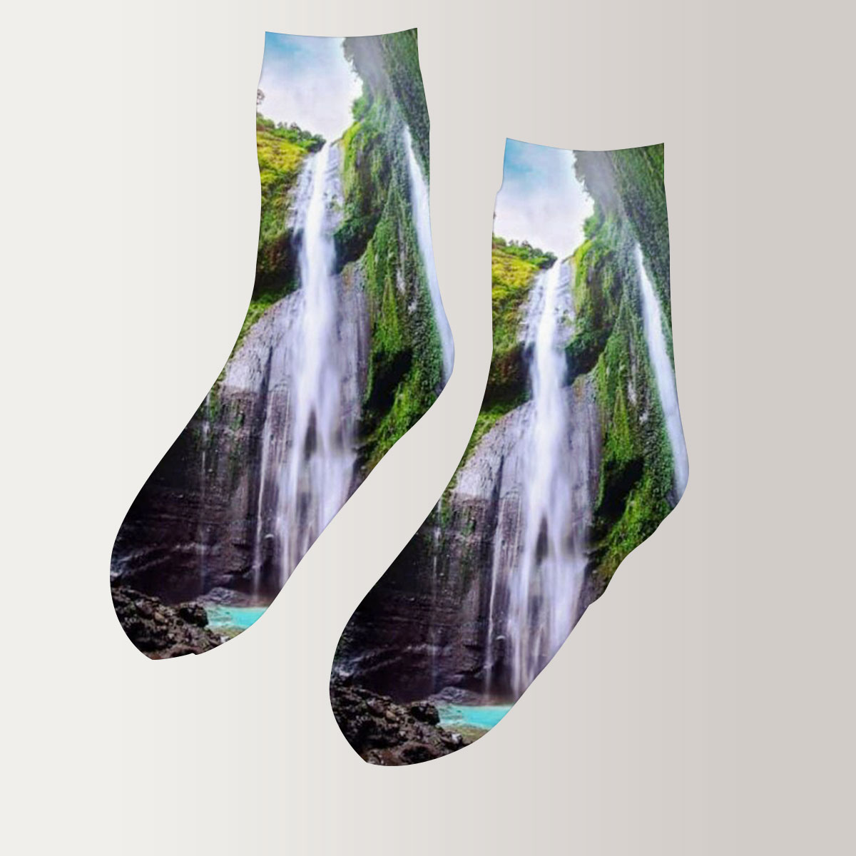 Beautiful Angel Falls 3D Socks