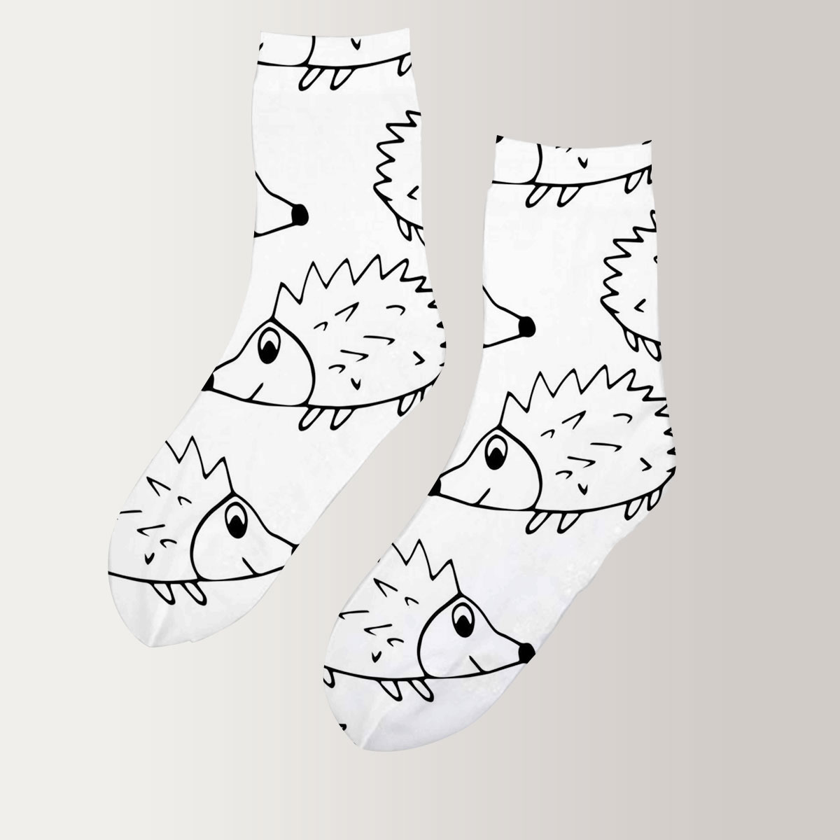 BnW Hedgehog 3D Socks