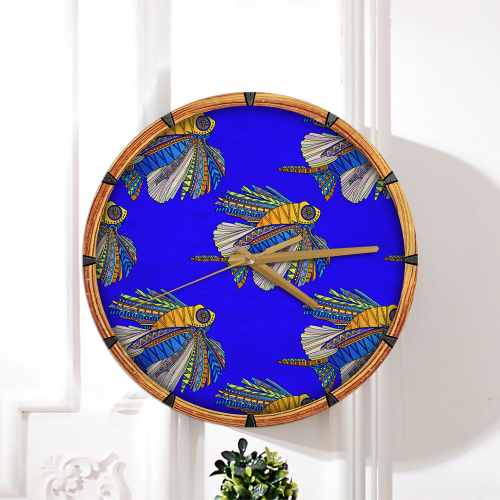 African Lionfish Wall Clock