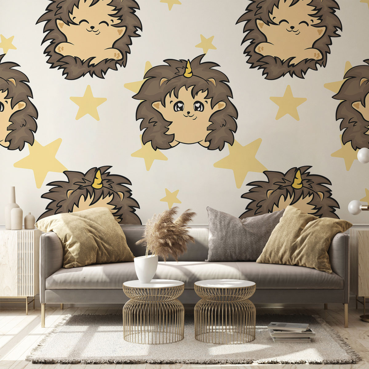 Adorable Hedgehog Wall Mural