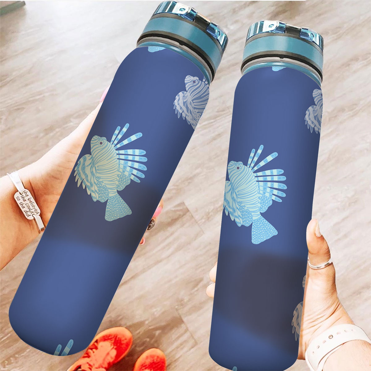 Blue Lionfish Tracker Bottle