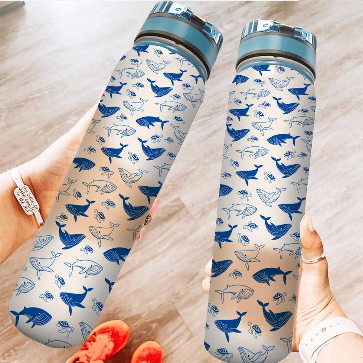 Blue Whale And White Tracker Bottle