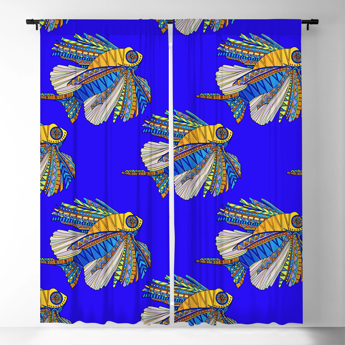 African Lionfish Window Curtain