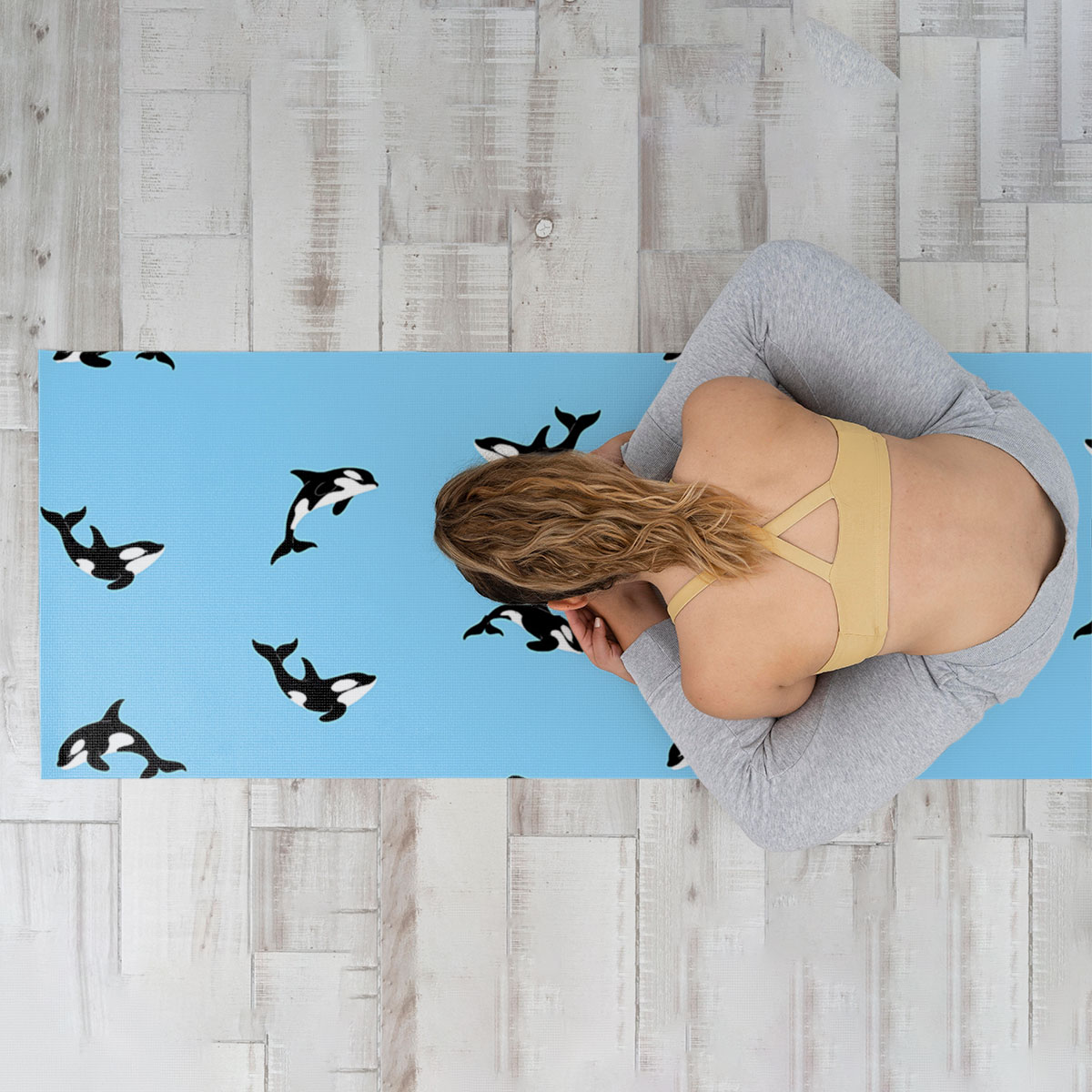 Blue Sky Orca Yoga Mat