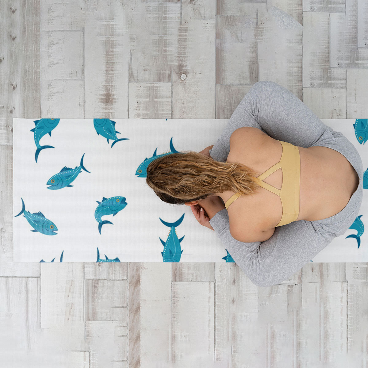 Blue Tuna Monogram Yoga Mat