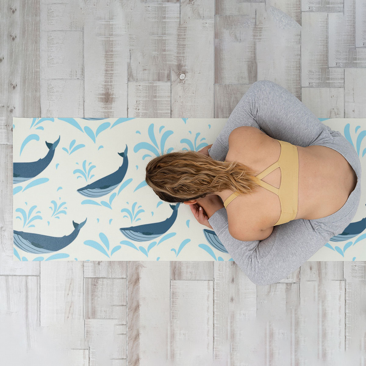 Brething Blue Whale Yoga Mat
