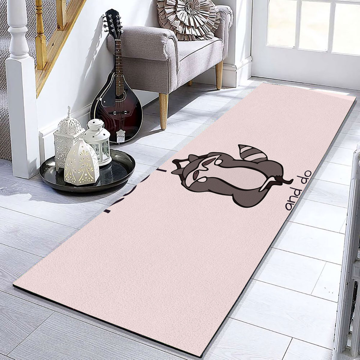 Calm And Yoga Raccoon Runner Carpet