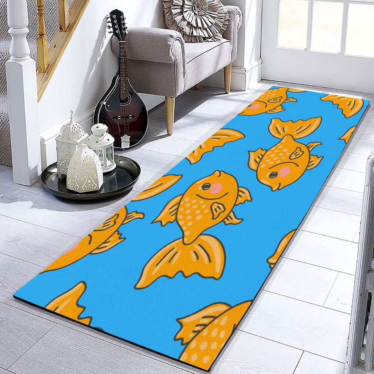 Cartoon Goldfish Runner Carpet