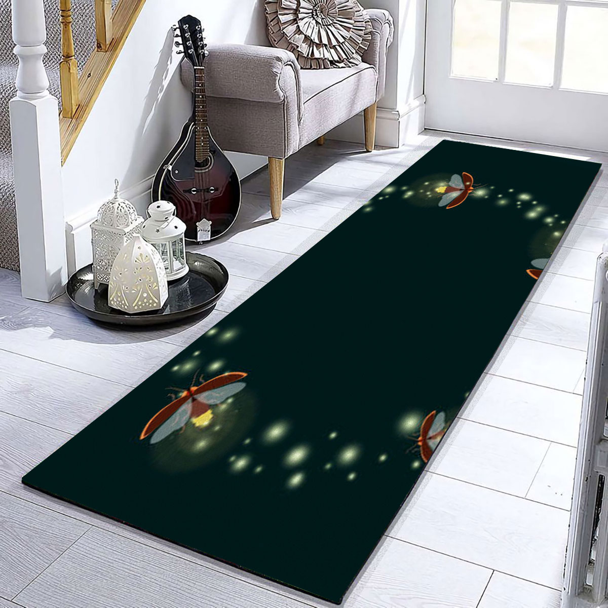 Circle Fireflies Runner Carpet