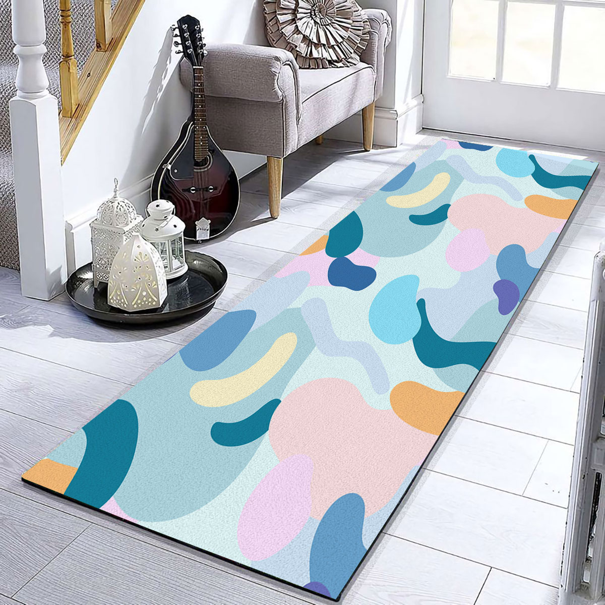 Colorful Abstract Minimalist Runner Carpet