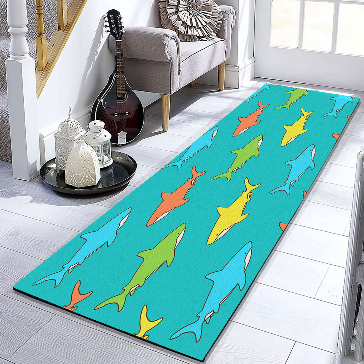 Colors Great White Shark Runner Carpet