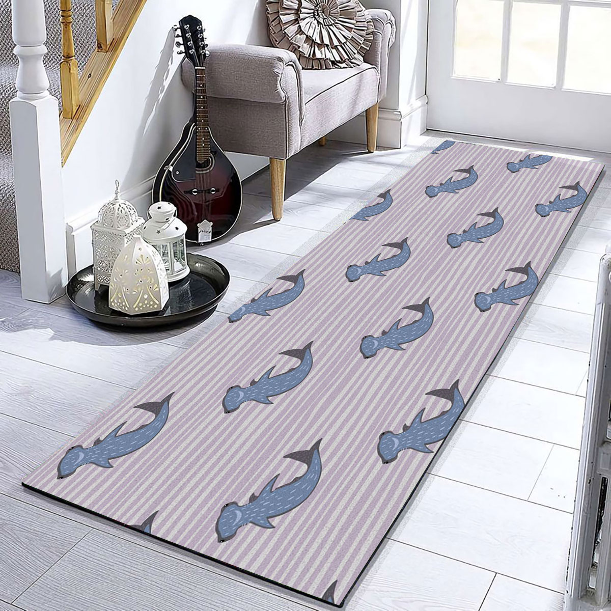 Cute Hammerhead Shark Runner Carpet