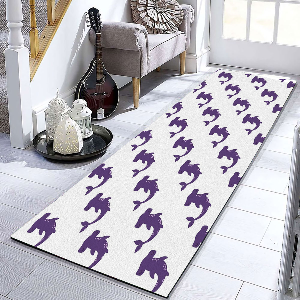Cute Purple Hammerhead Runner Carpet