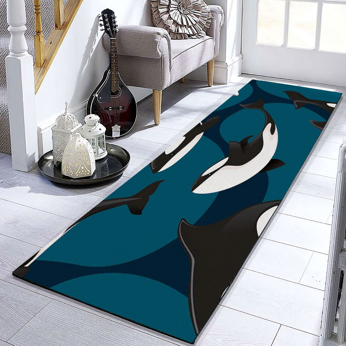 Deap Ocean Orca Runner Carpet