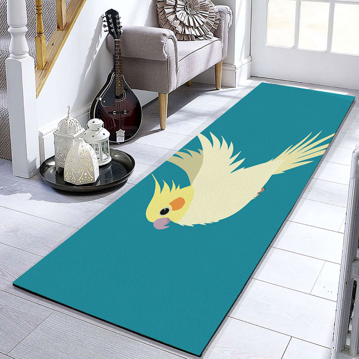Flying Cockatiel Runner Carpet