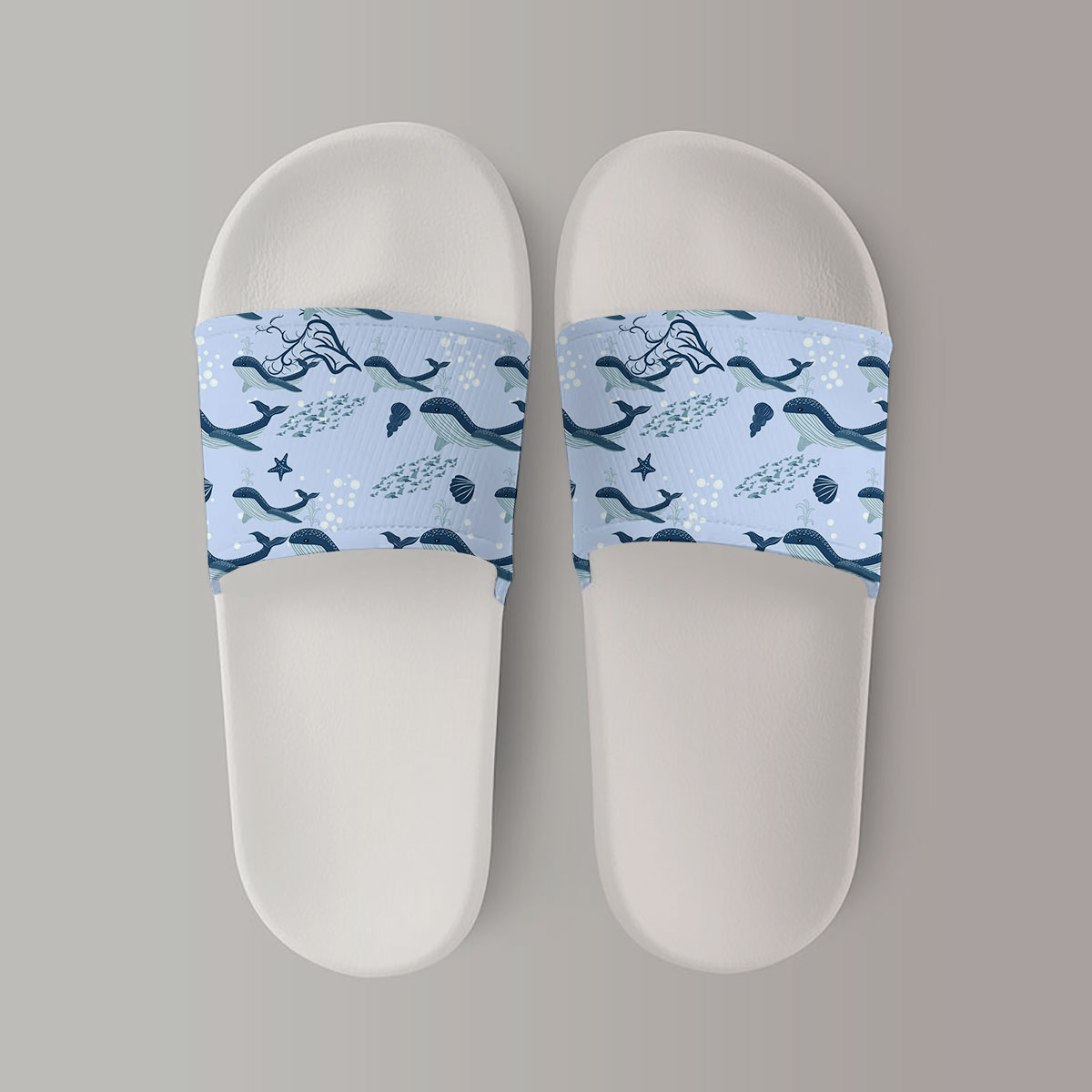 Cartoon Cute Blue Whale Sandal