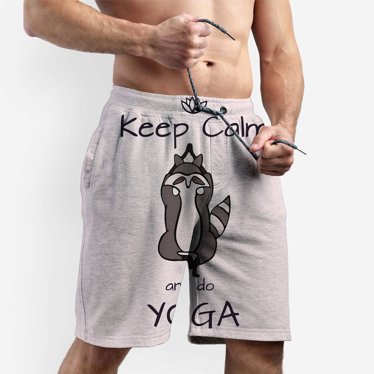Calm And Yoga Raccoon Shorts