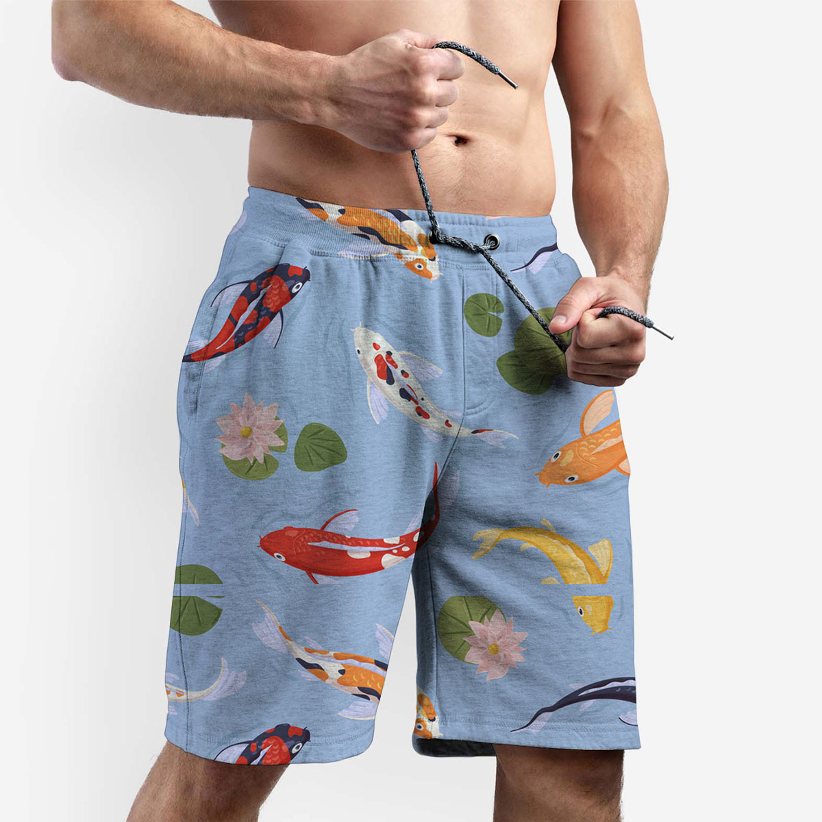 Colorful Koi Fish Shorts