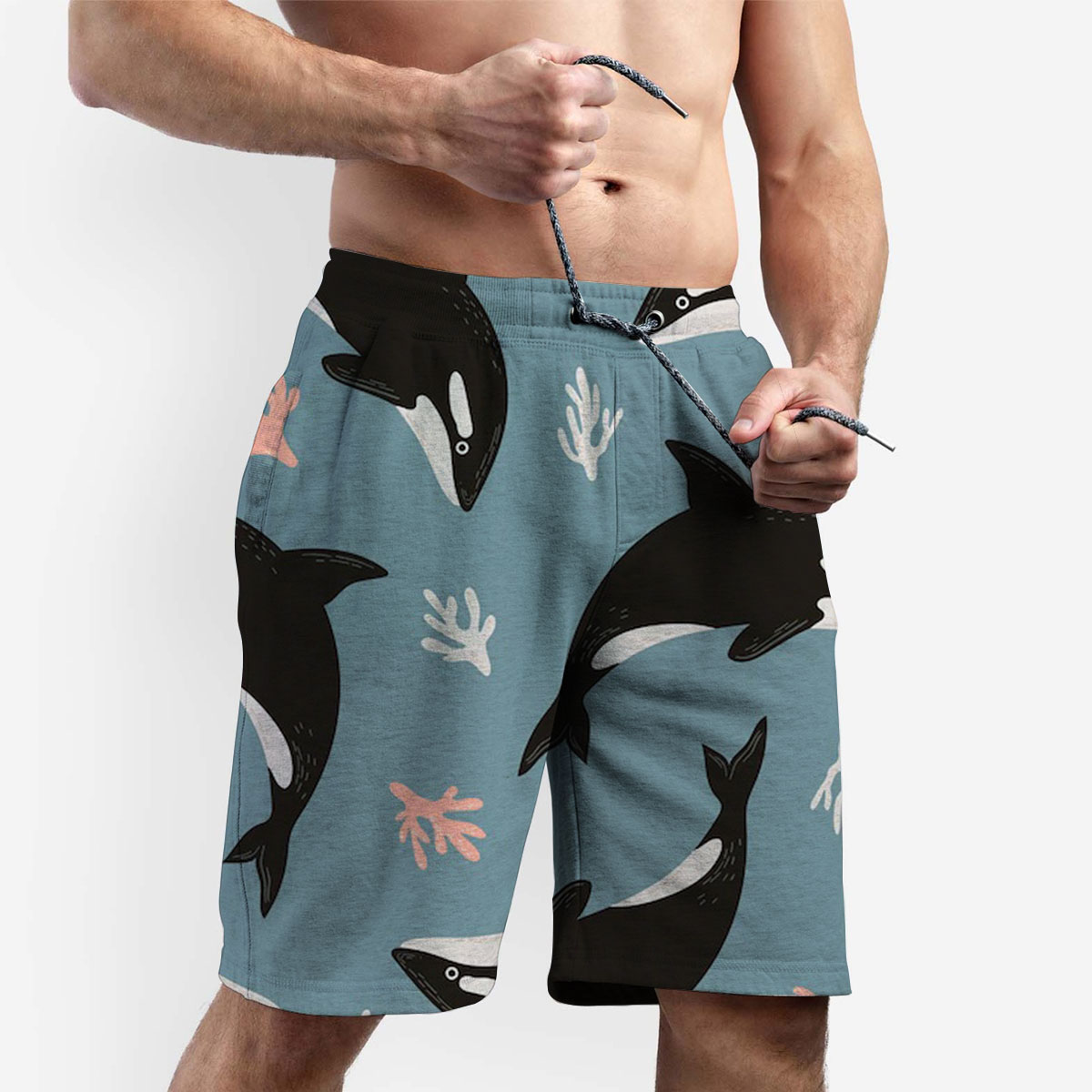 Coral Orca Shorts